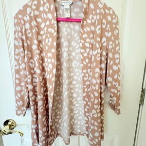 Drapers & Damon’s 2 Piece set Size PL Tan & White